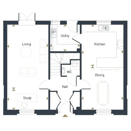 Plots 458 464 457 468 Ground Floor