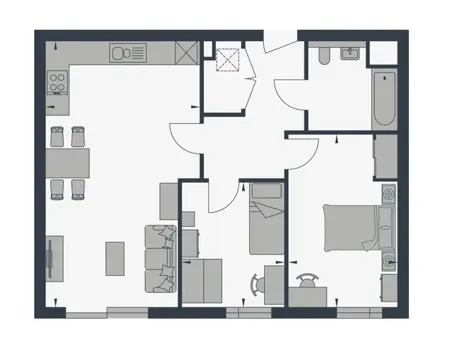 2 Bed WESTLAND Beaufort Park
