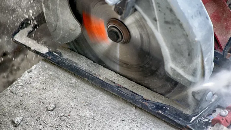 Circular Saw In Operation