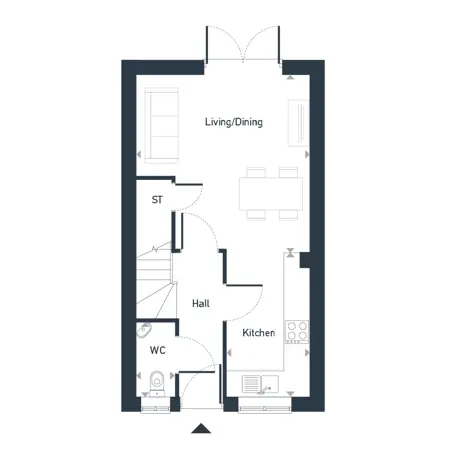 05687 02 Webp Floor Plan Seaton Meadows The Violet GF