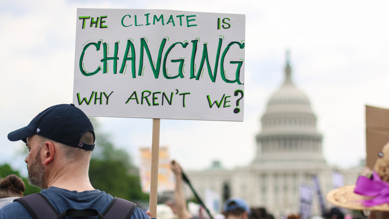 Climate change protest