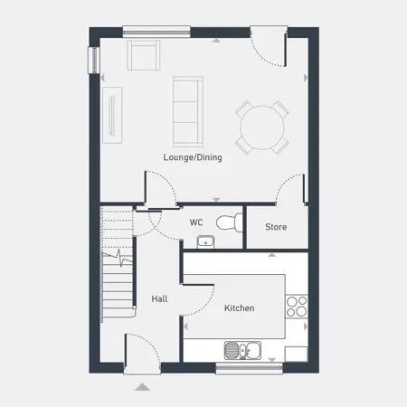 White House Park The Ellingham Ground Floor Floorplan