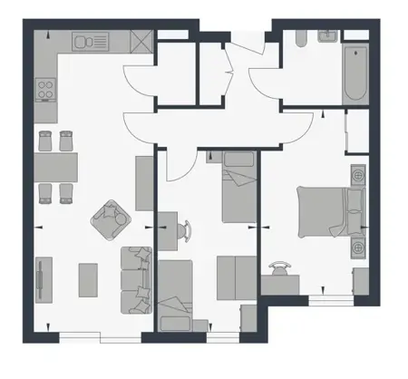 2 Bed HAWK Beaufort Park