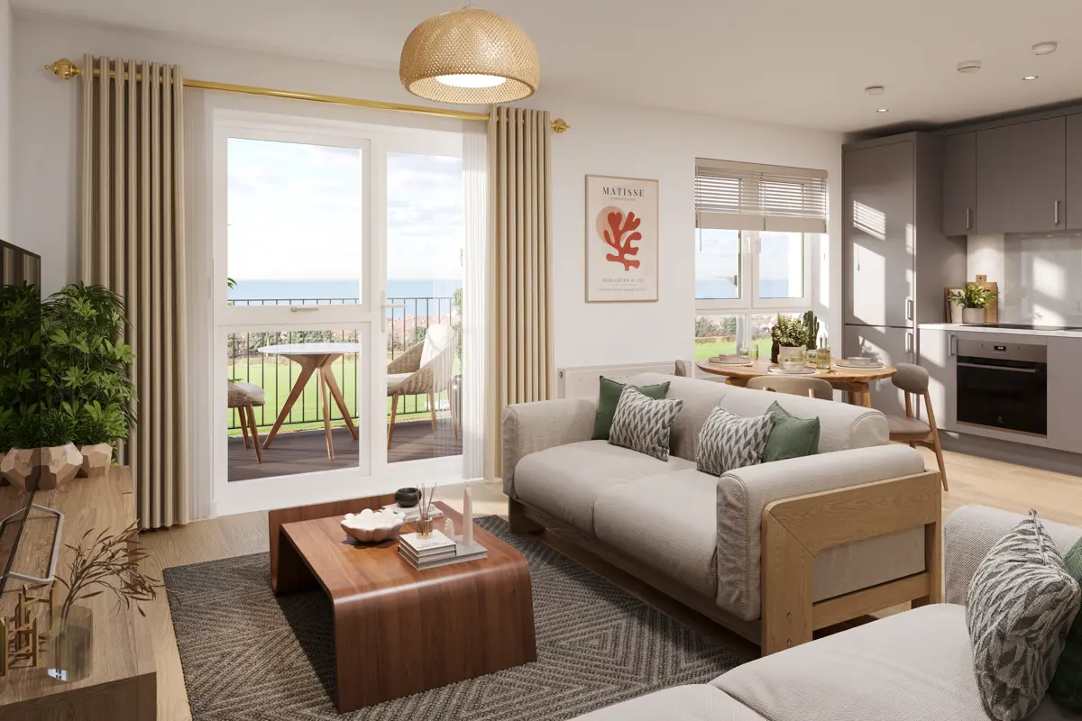 Blindwells Plot25 2Bedapt Livingrm Kitchen 5K