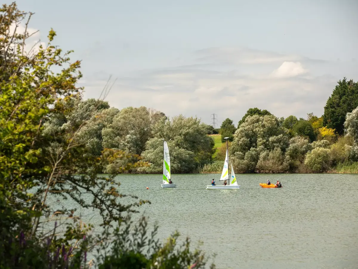 Lake With Boats