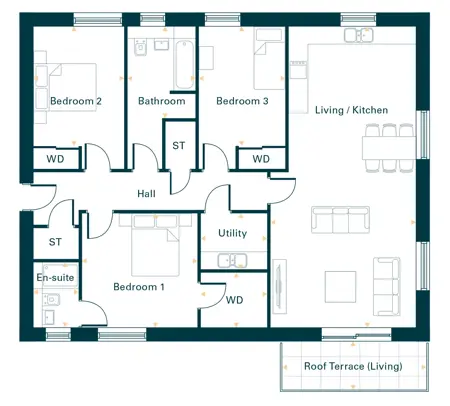 The Engine Yard Block C Plot 192 Three Bed