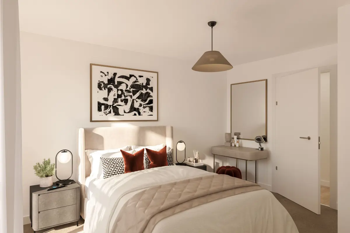 Plot 3075 Beaufort Park Origin Master Bedroom Still Interior