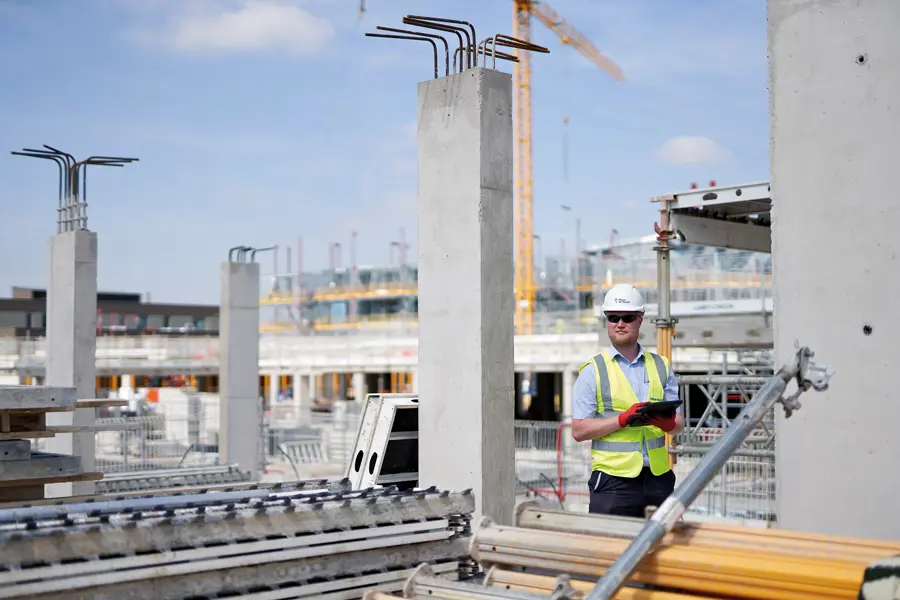 Construction Worker On Site