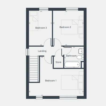 White House Park The Ellingham First Floor Floorplan