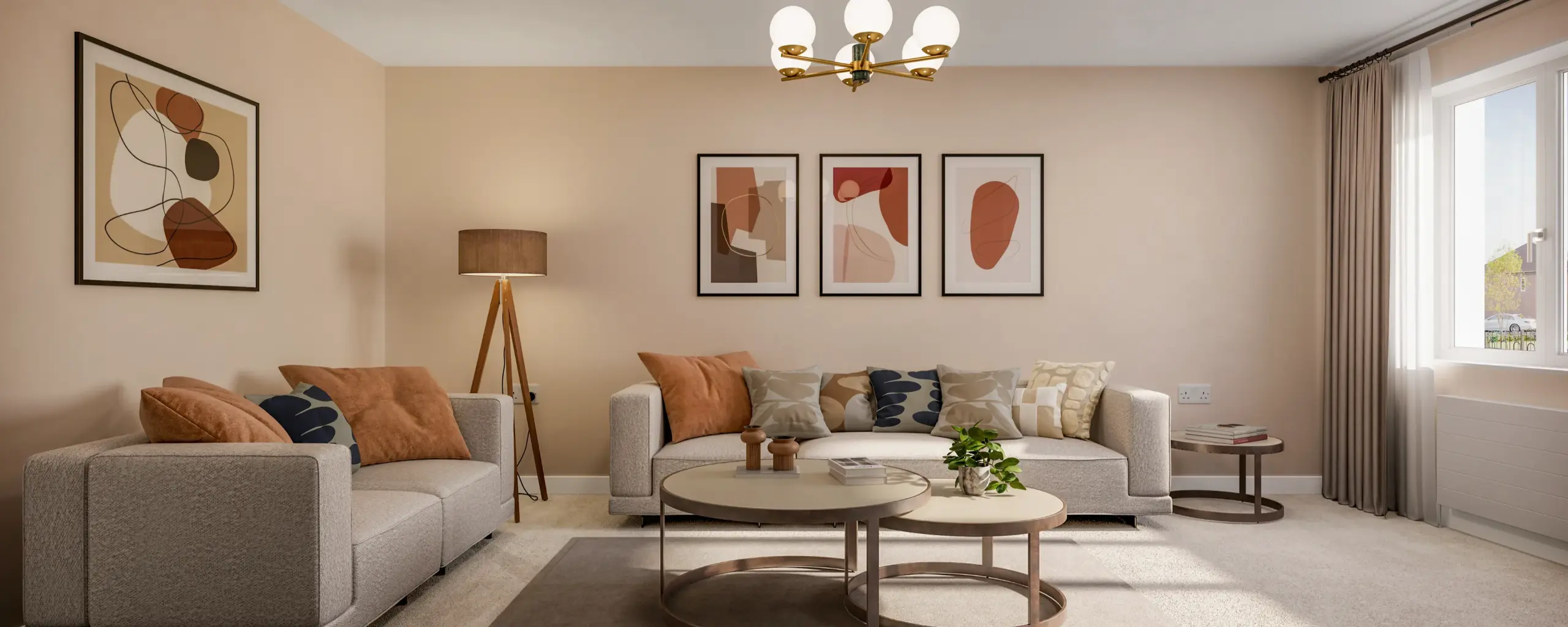 Darwin Manor The Hardwick Living Room