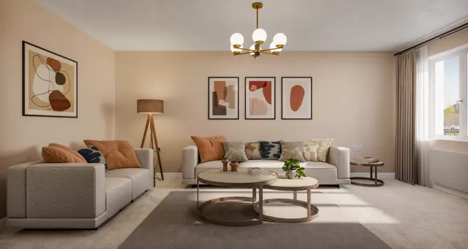 Darwin Manor The Hardwick Living Room