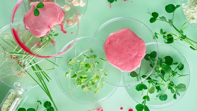 Raw Meat And Greens