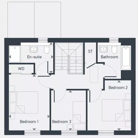 Plot 1 And 2 First Floor Floorplan