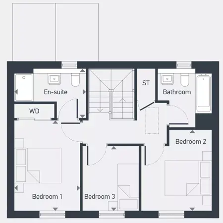 Plot 1 And 2 First Floor Floorplan