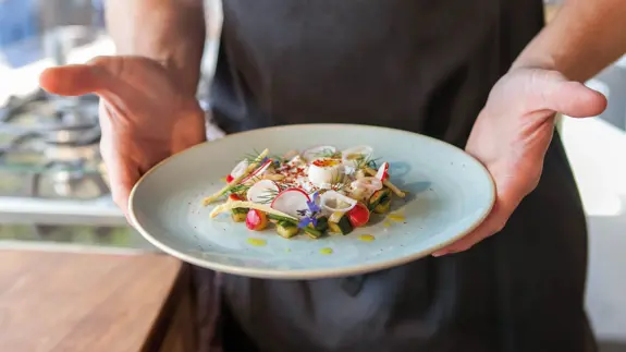 Stunning Food Plated Up At Restaurant