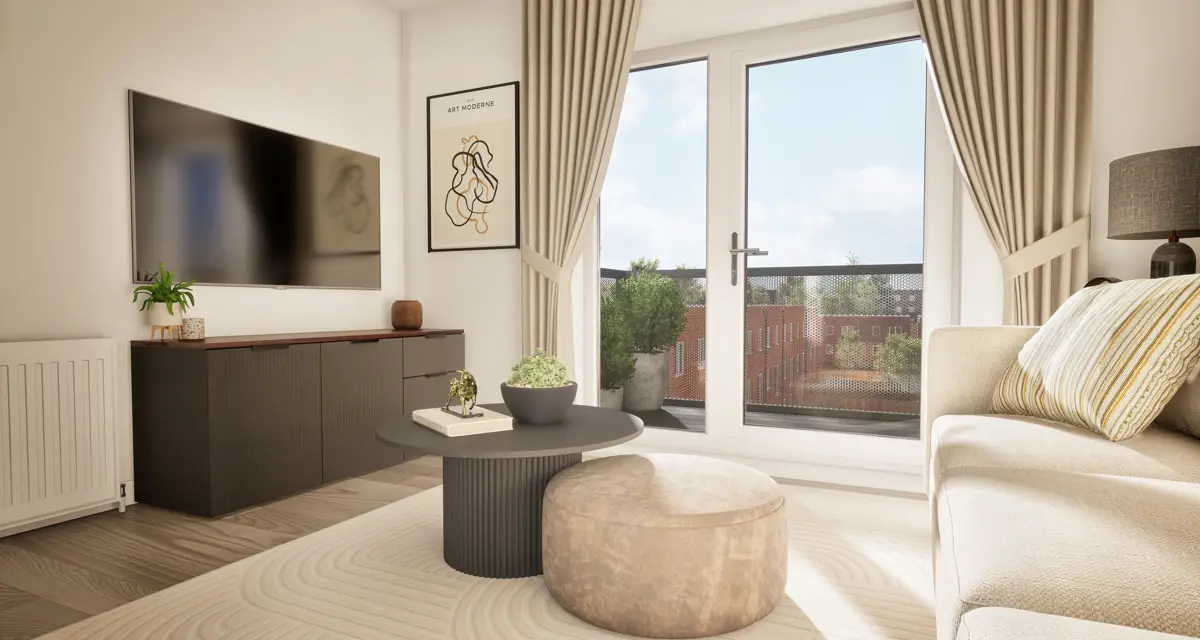 1 Bedroom Living Area