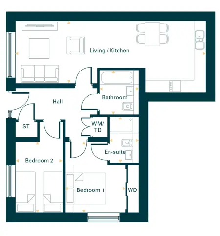 The Engine Yard Block E Plot 224 Two Bed