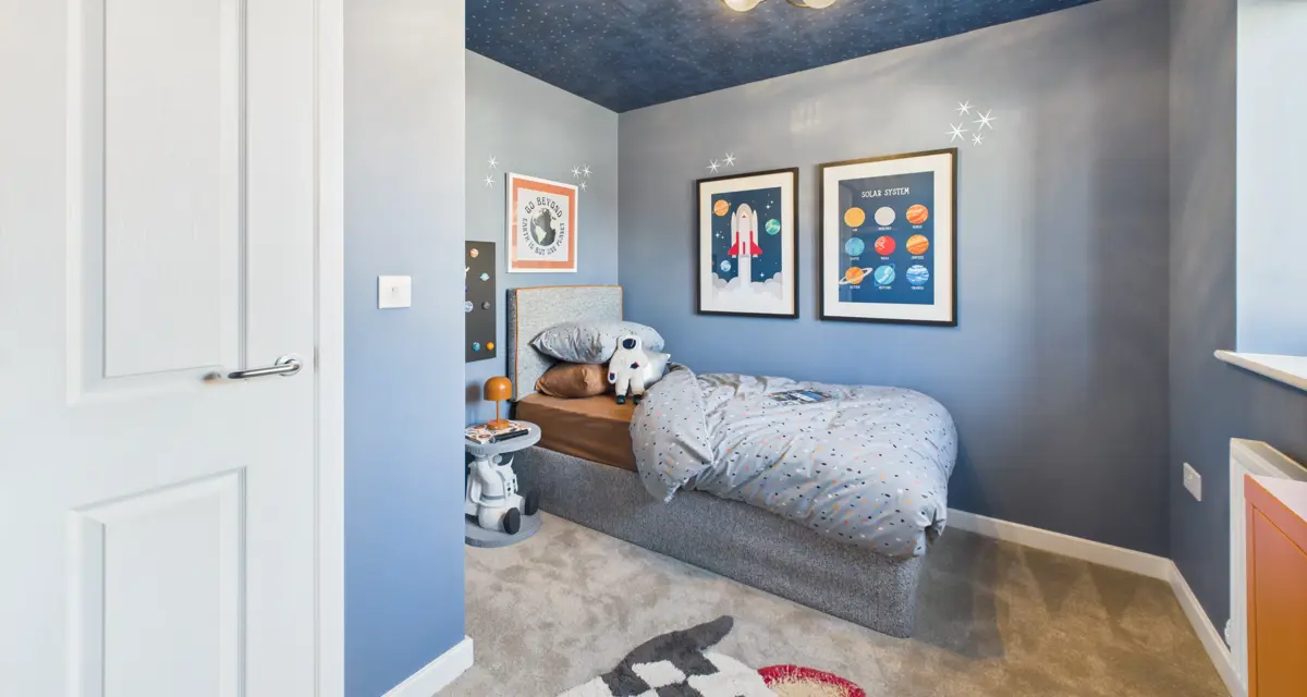 GSG The Sapphire Single Blue Bedroom