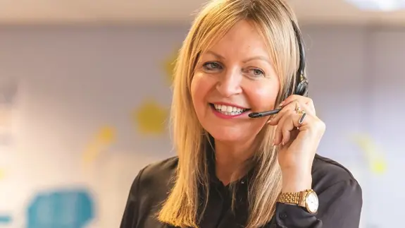 Places For People Colleague Takes A Call From A Customer