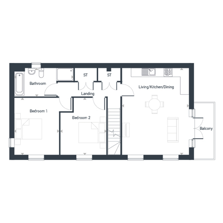 06454 02 The Gwel Houses Floorplans The Spriggan GF