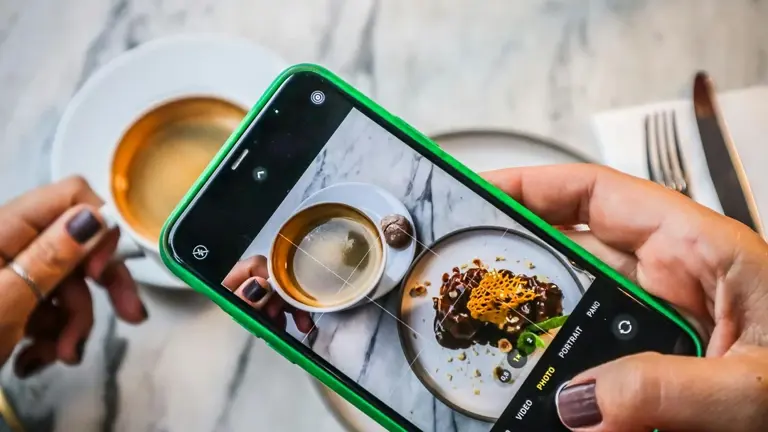 Taking A Photograph Of Lunch