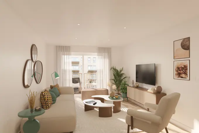 Plot 3075 Beaufort Park Origin Living Room Still Interior