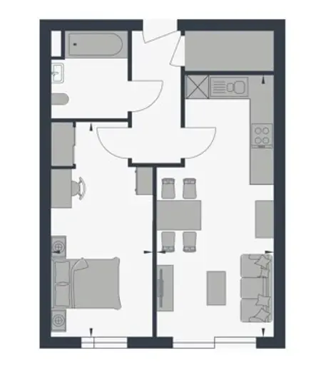 1 Bed Beaufort Park