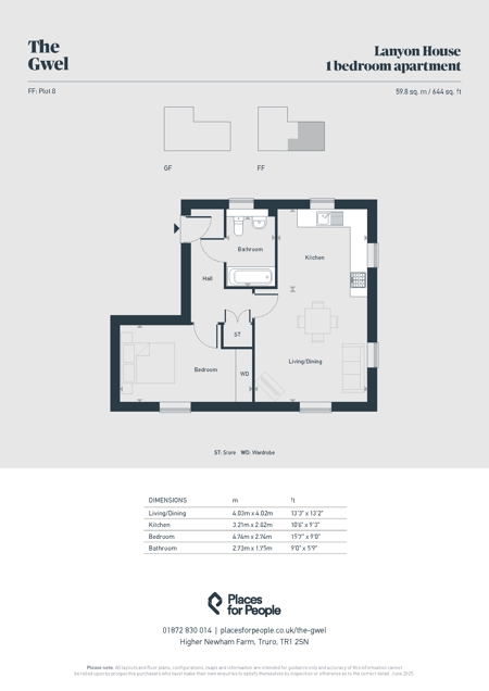 Lanyon House 1 Bed FF